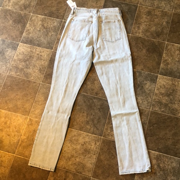 ABERCROMBIE Curve Love High Rise Split Hem Seamed Jeans NWT - Picture 9 of 16